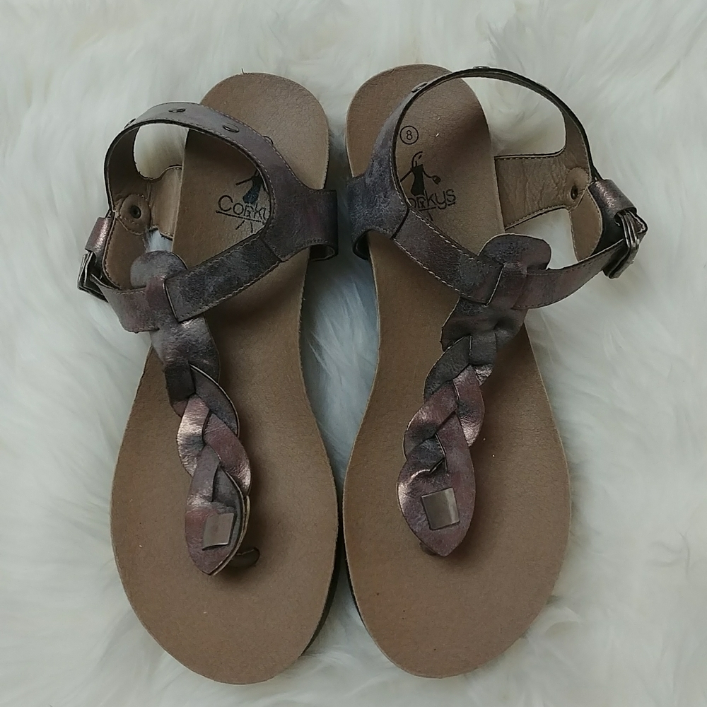Corkys thong wedge sandal
